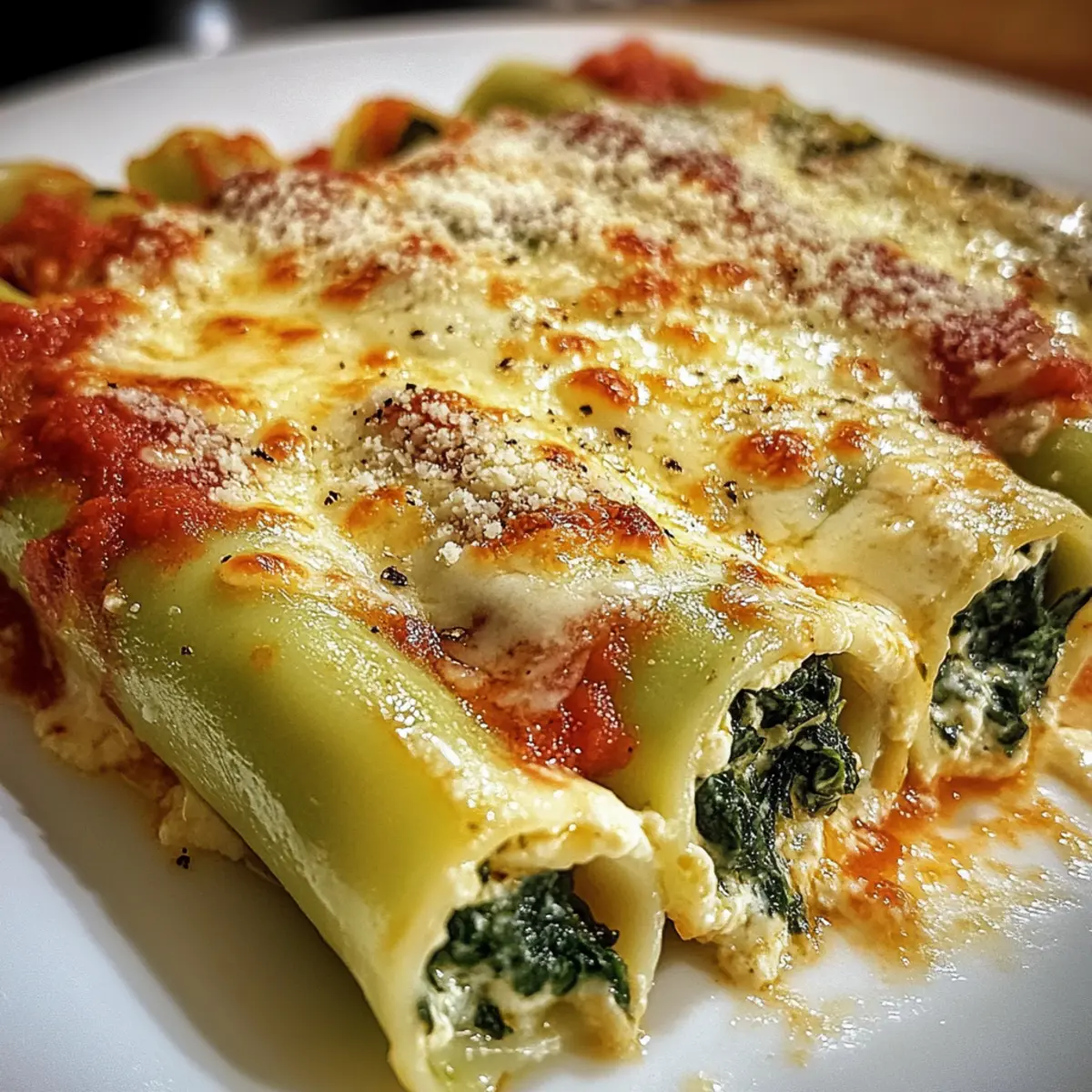 Spinat-Ricotta-Cannelloni für ein festliches Essen