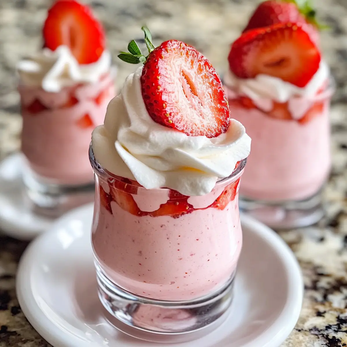 Erdbeer-Mousse mit nur 3 Zutaten erstellen