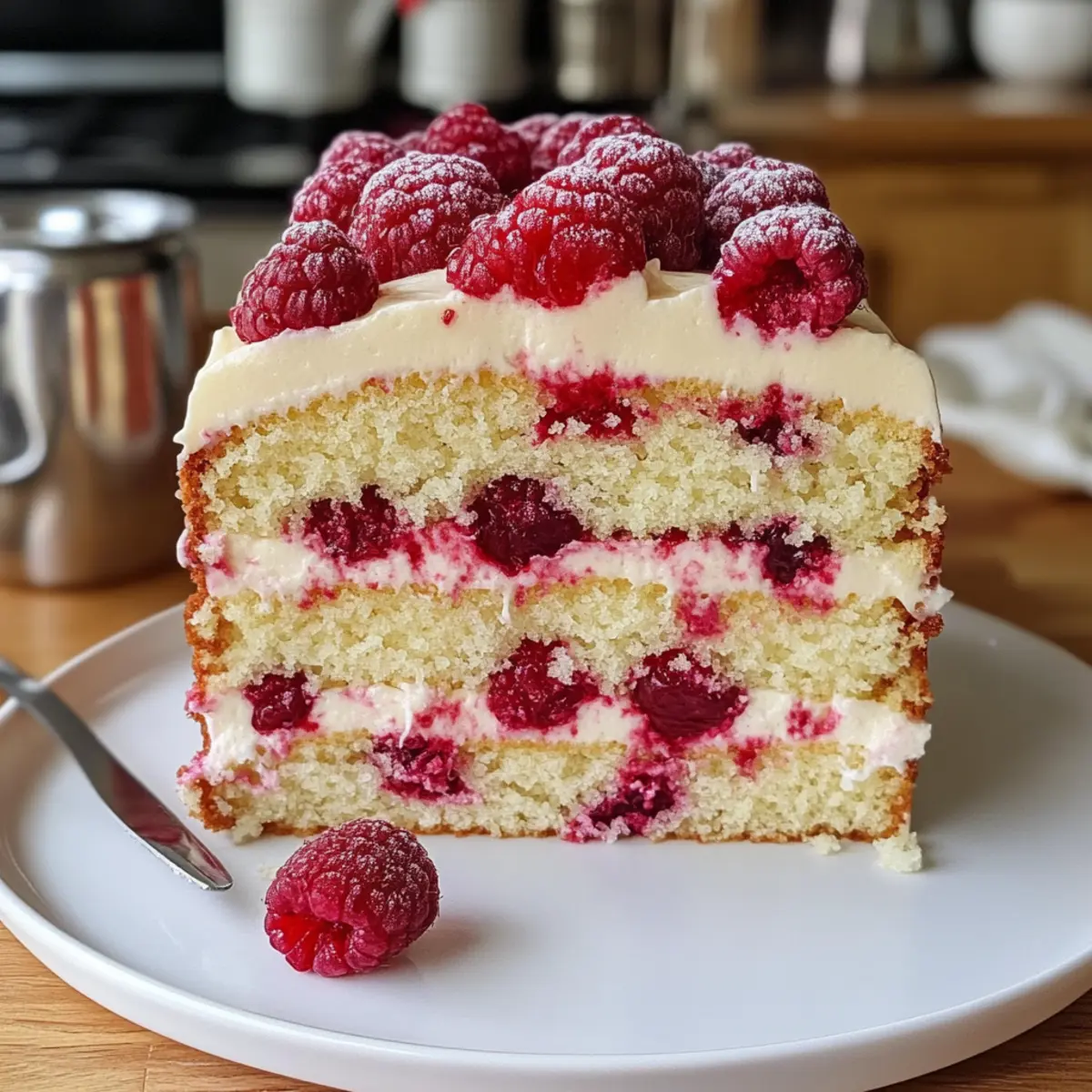 Weißer Schokoladen Himbeer Kuchen für jeden Anlass