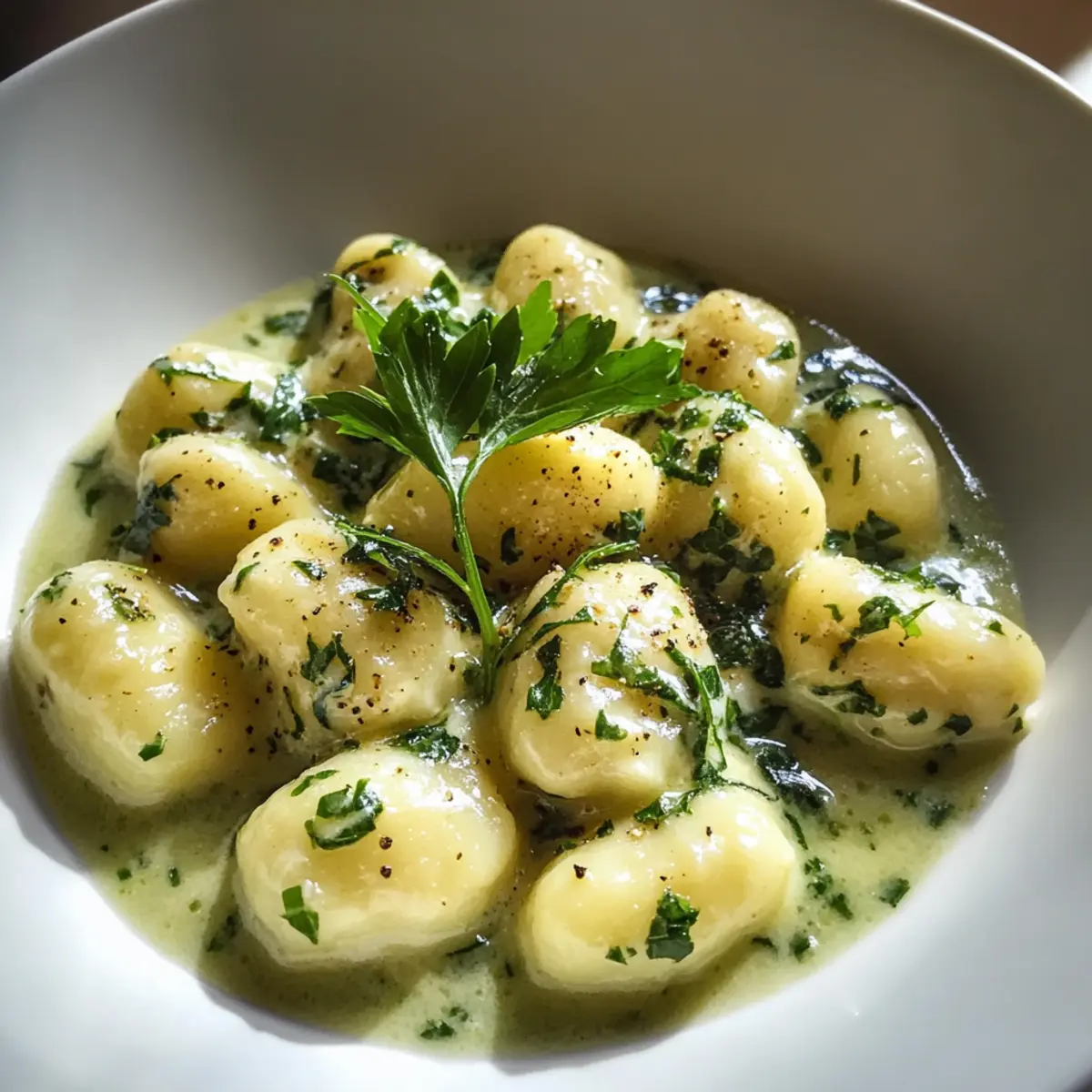 Frische Bärlauch Gnocchi mit Zitronenrahm genießen