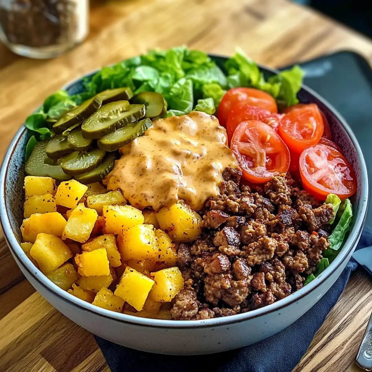Gesunde Burger Schüssel: Lecker und Nährstoffreich