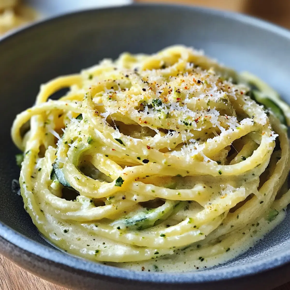 Schnelle cremige Zucchini-Pasta für eilige Abende